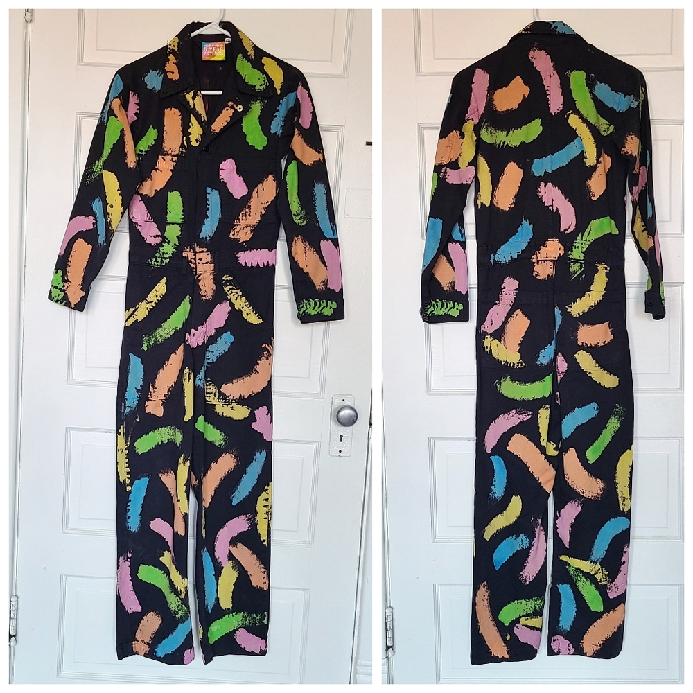 NWOT Limited Edition Paint Stroke Everyday Jumpsuit - Picture 2 of 8